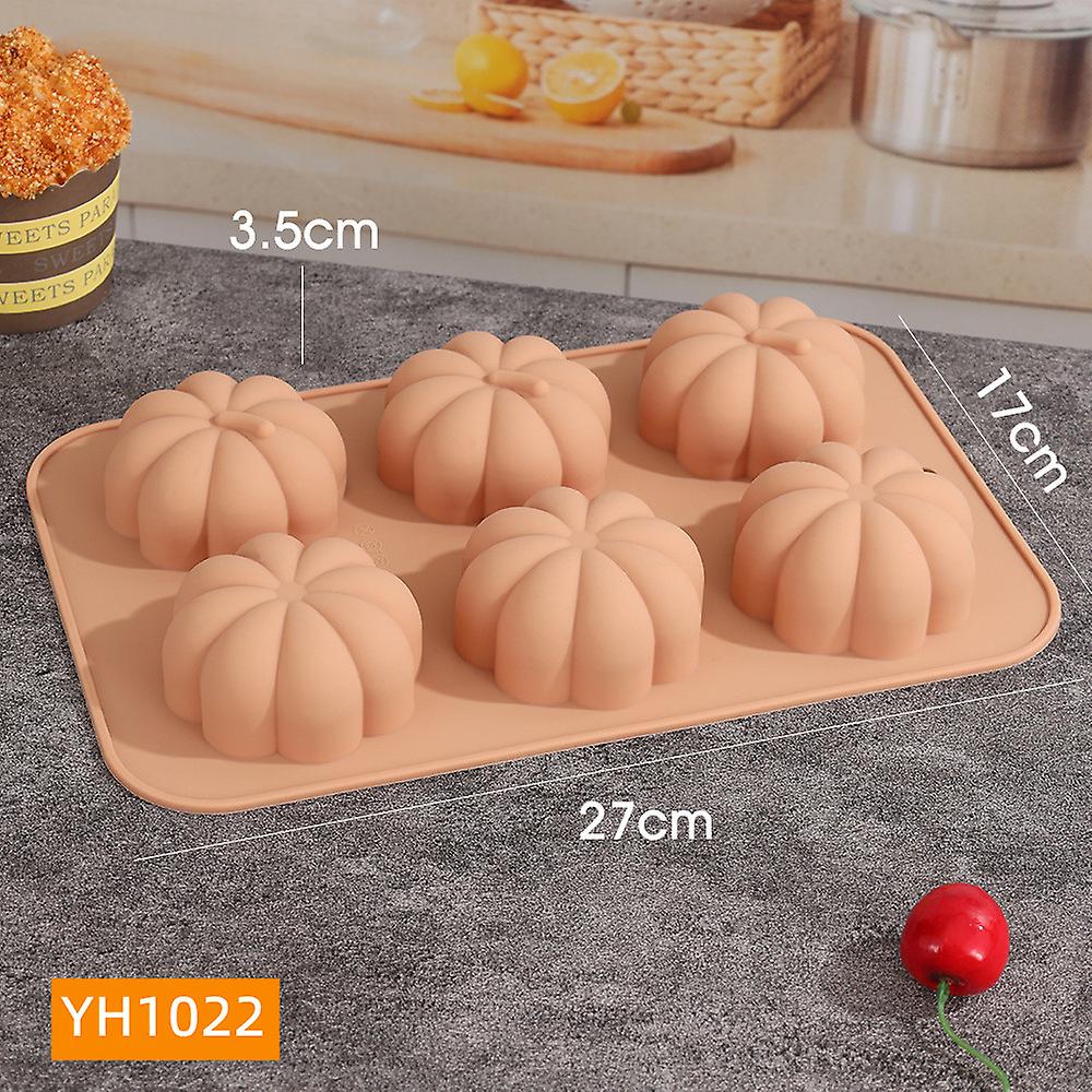 Pumpkin Mold 6 Cavity Pumpkin Leaf Oak Silicone Molds Fall