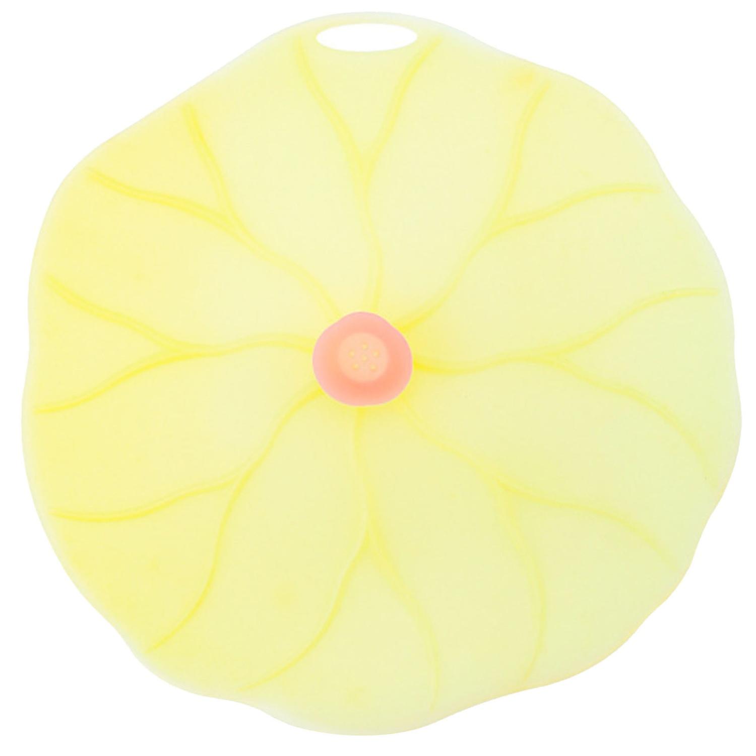 Bowl Suction Cover Lotus Leaf Shape Dust-proof Silicone Microwave Splatter Bowl Lid for Plates