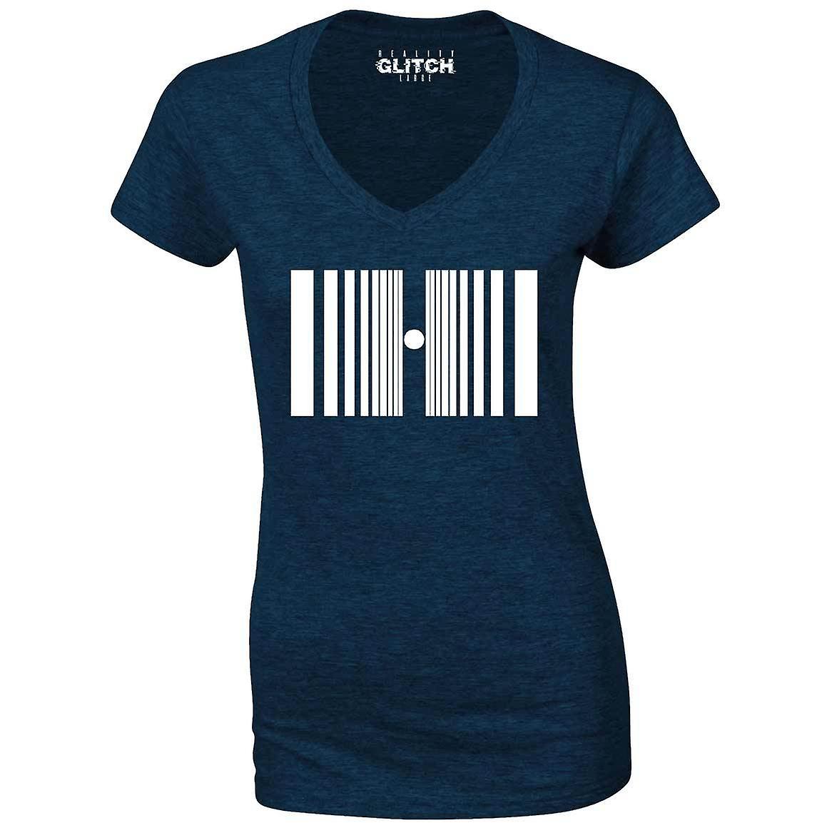 Reality Glitch Doppler Effect Womens T-shirt - V-neck