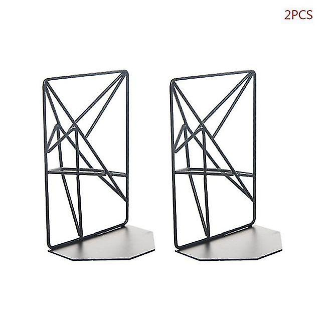 ブックエンド1ペアメタルアイアンブックエンド読書本サポートデスクトップオフィスドキュメントマガジンオーガナイザー