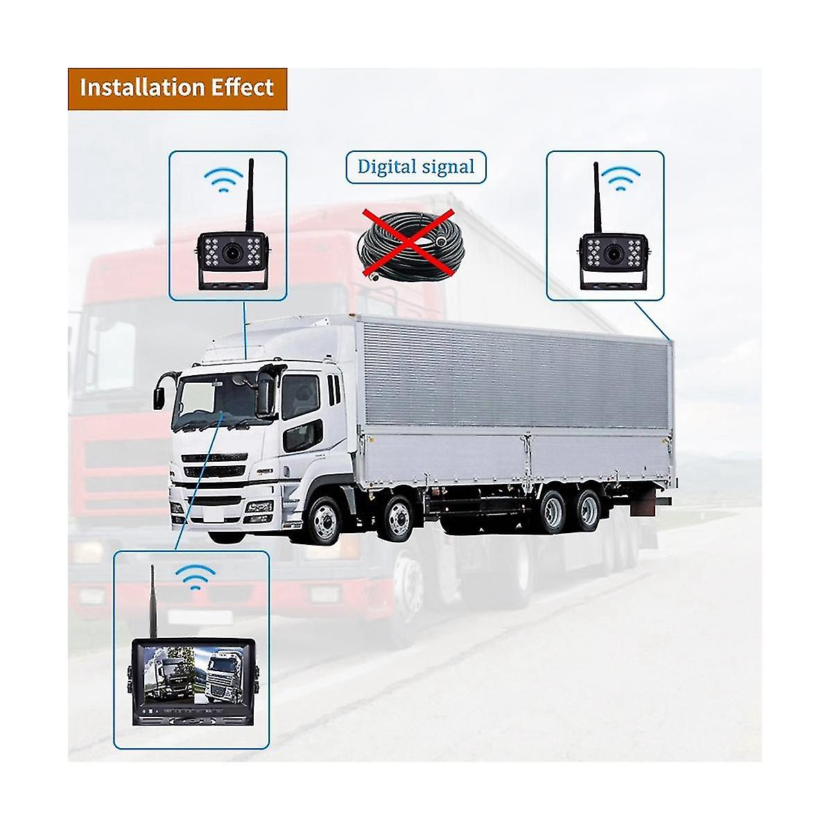 Pz607-w-2d 7.0 Inch Wireless Digital Audio And Video Separate Reversing Car Monitor