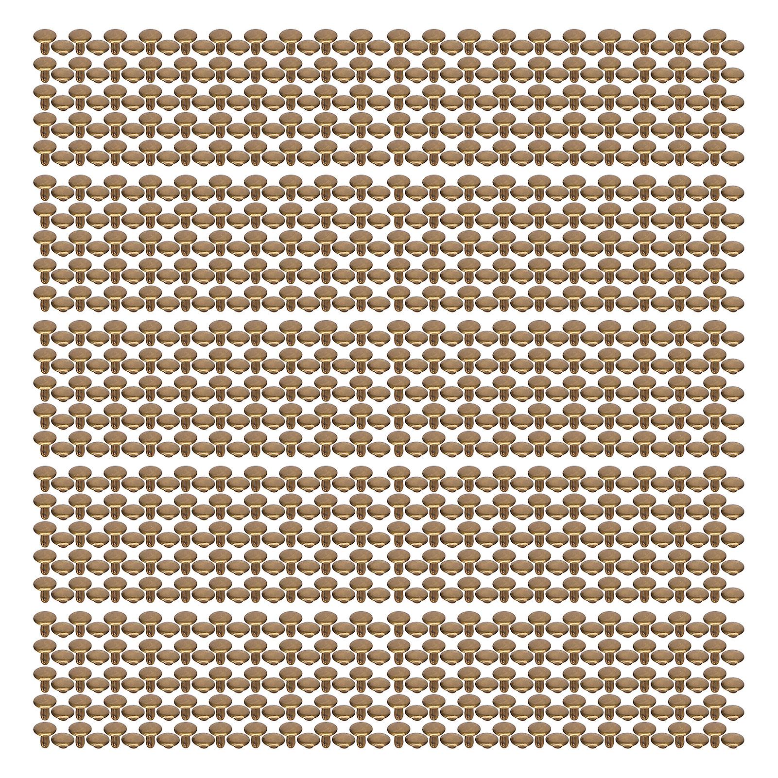 2025 Latest Model  500 Sets Leather Rivets 8x8mm Electroplating Process High