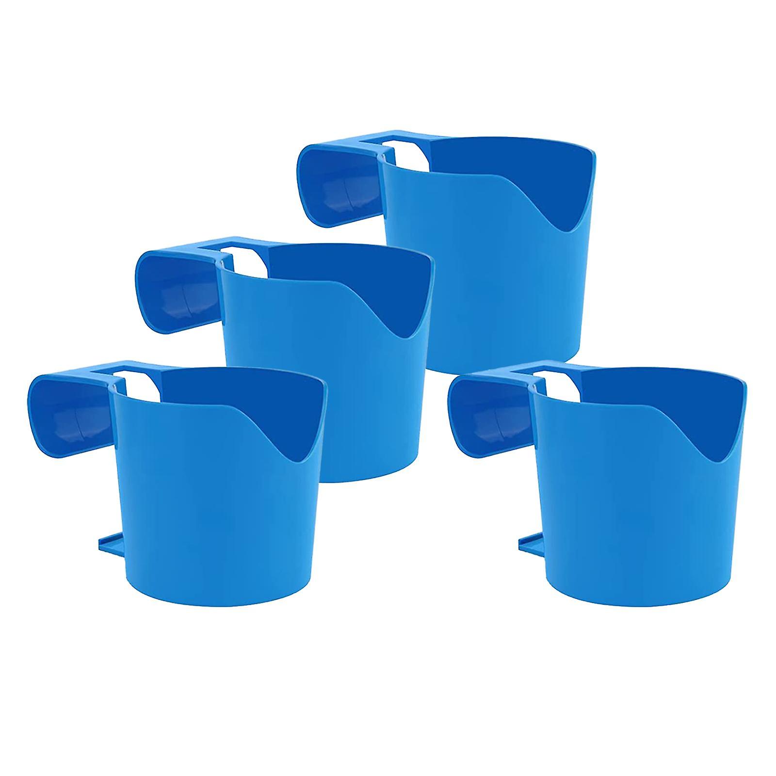 4Pcs Poolside Cup Holders Pool Cup Holder for Drinks Beer Swimming Pool Side