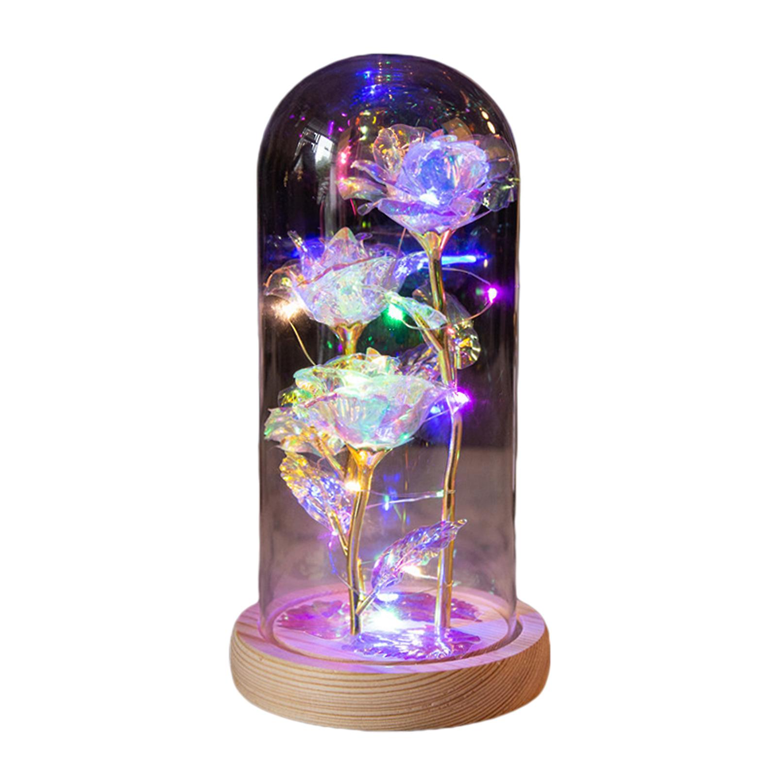 20% off-Galaxy Enchanted Forever Rose Flower In Dome Glass LED Light Valentine's Day