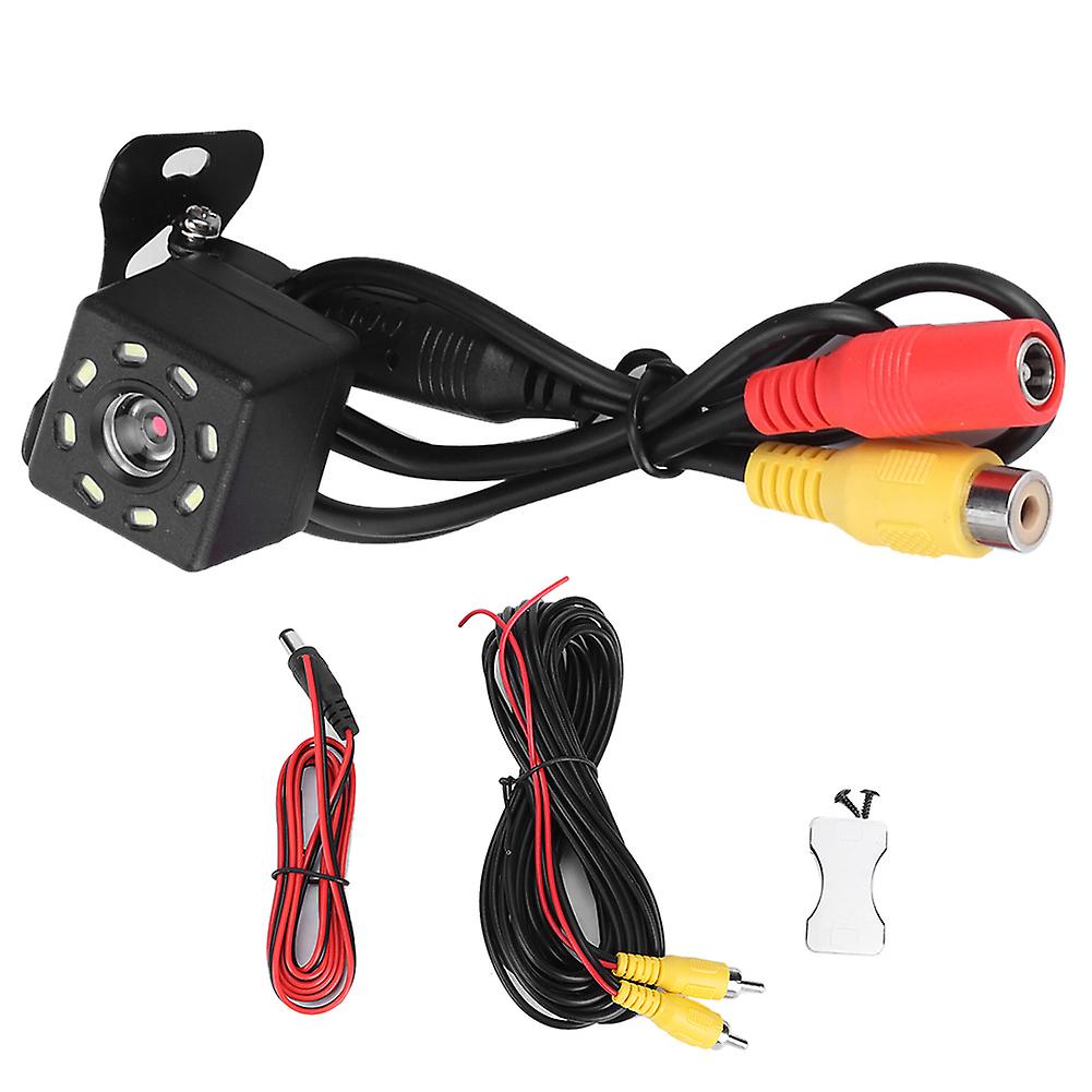 Car Rear View Camera, IP68 Waterproof, 8 LED, Night Vision, for Reversing and Parking