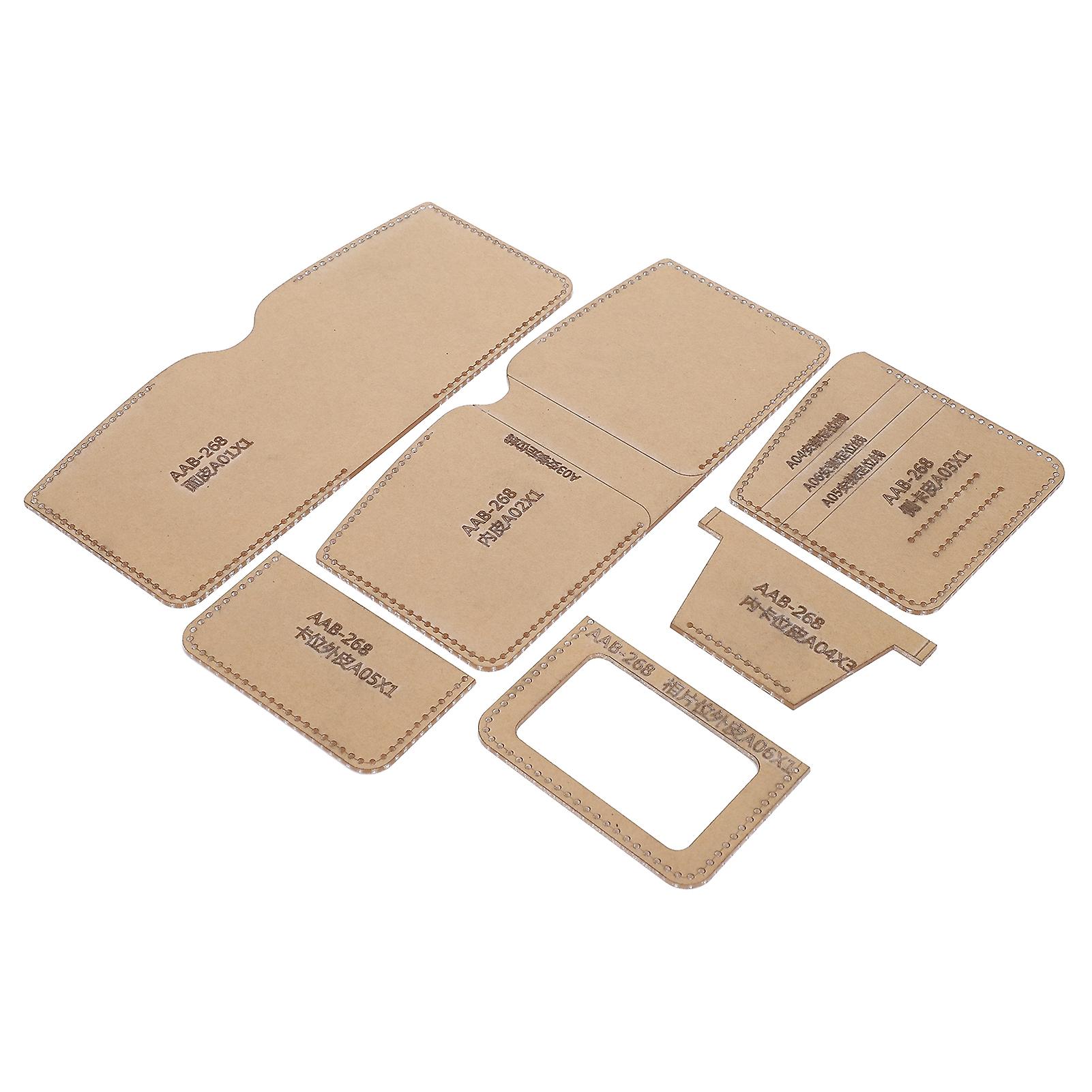 Acrylic Template Set for Clear Wallet Pattern DIY Craft Tool 8.3cm