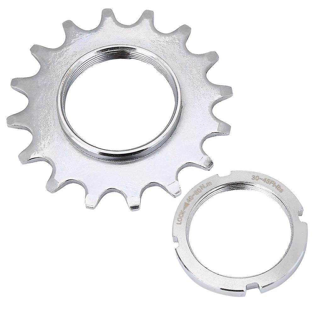Qukaim Bicycle Freewheel Steel Single Speed Freewheel Sprocket for Fixed Gear Bicycle, 16TDurable Bike Part
