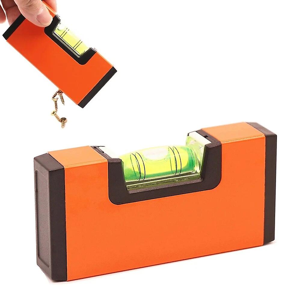 10cm Bubble Level Bubble Level Ruler Horizontal Magnetic High Precision Construction Level Leveling Tool Level Indicator~13453