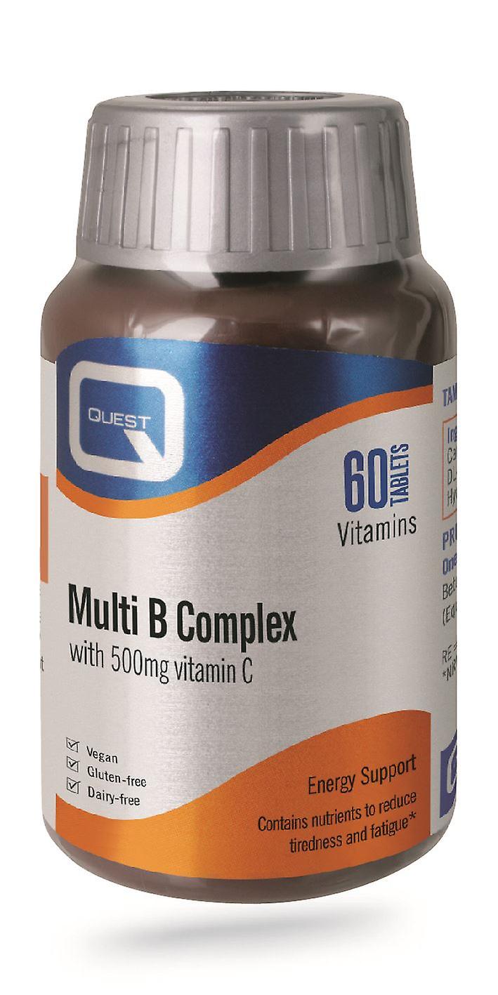 Quest Multi B Complex - B Vitamins + Vitamin C - 60 Tablets