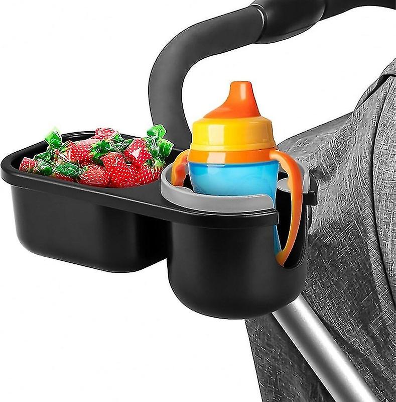 Stroller Snack Holder, Universal Stroller Accessories With Stroller Cup Holder And Stroller Tray To