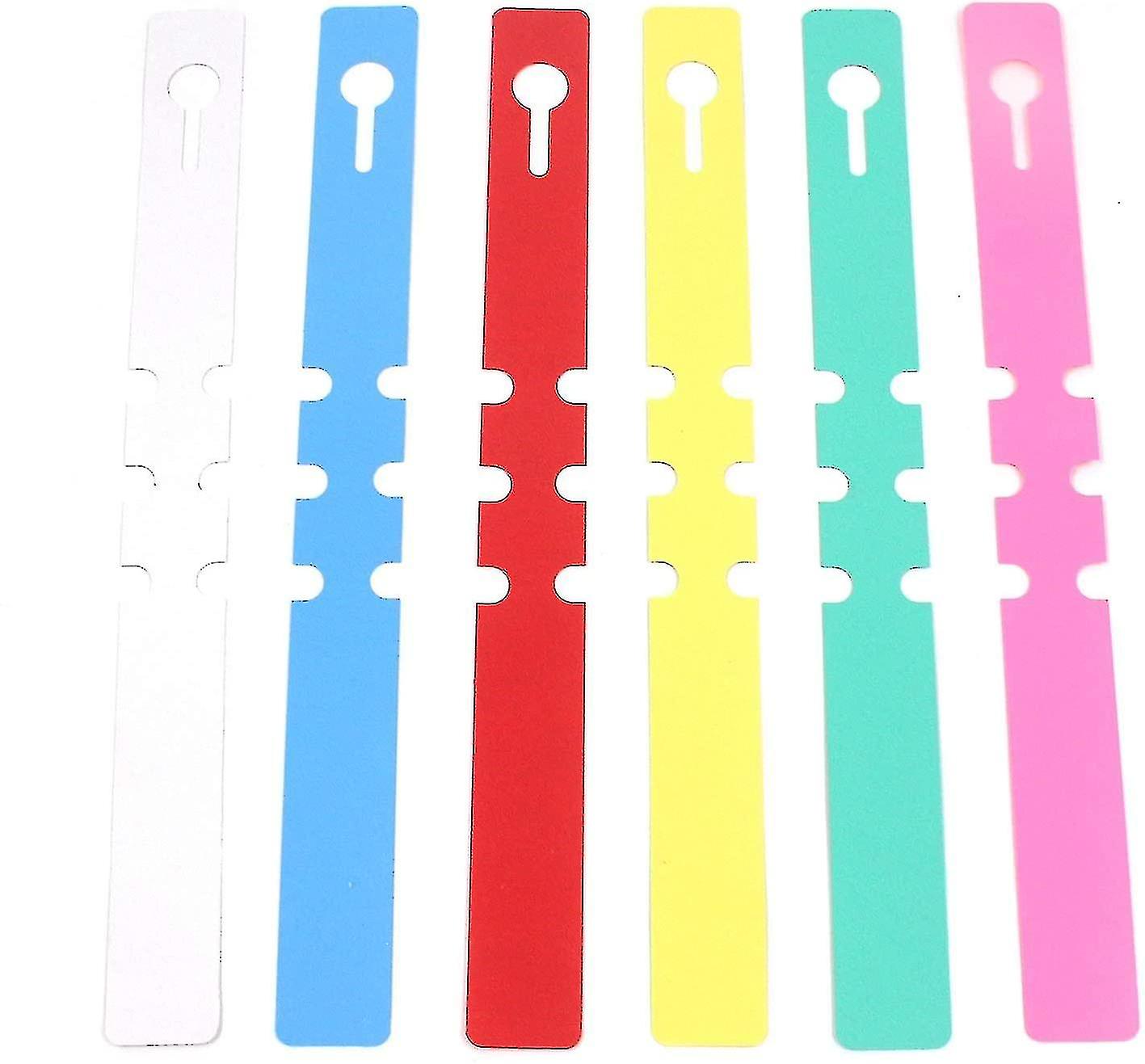 300pcs פלסטיק משתלה עץ תלוי תגים גן תוויות תג עמיד למים צבע מעורב (6 צבעים, כל צבע 50pcs)