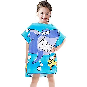 （120*60cm）Children Bath Towel Beach Beach Cap Tub Quick Dry Shower Swim Pool Pad for Boys Girls Chil