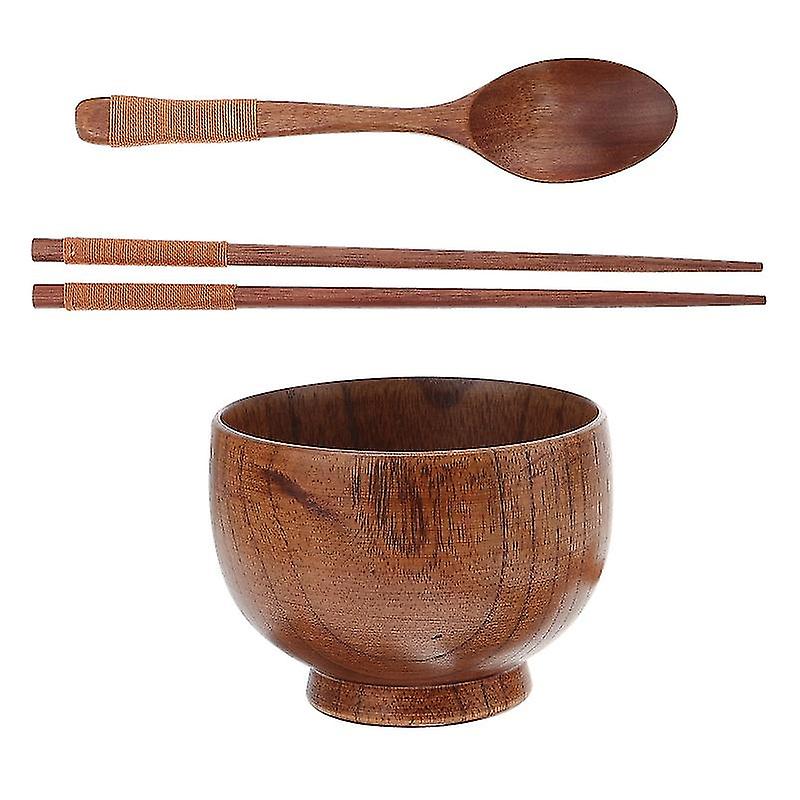 1set Salad Bowls Wood