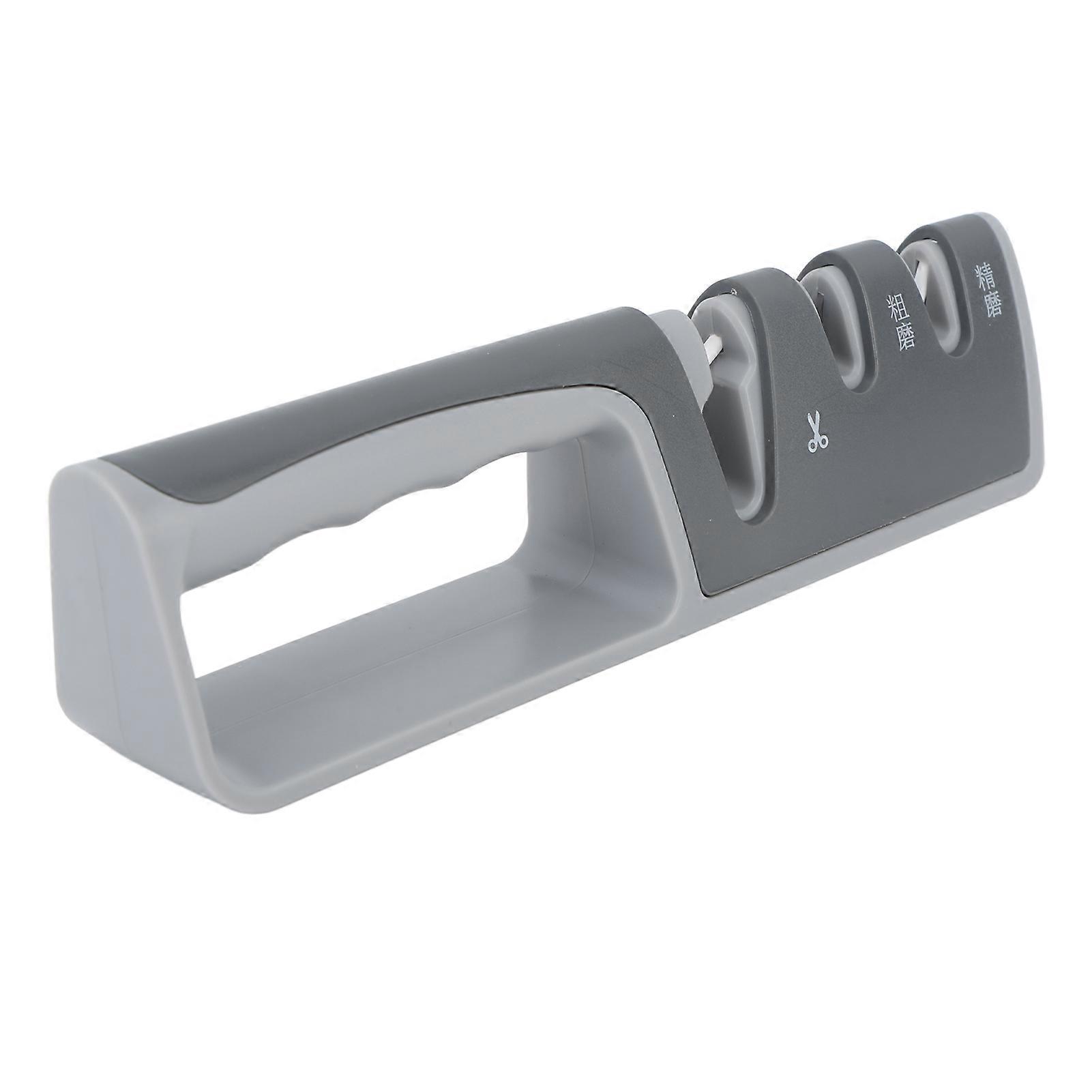 Two Stage Household Quick Knife Sharpener Multifunctional Ergonomic Kitchen Knife Sharpening Tool