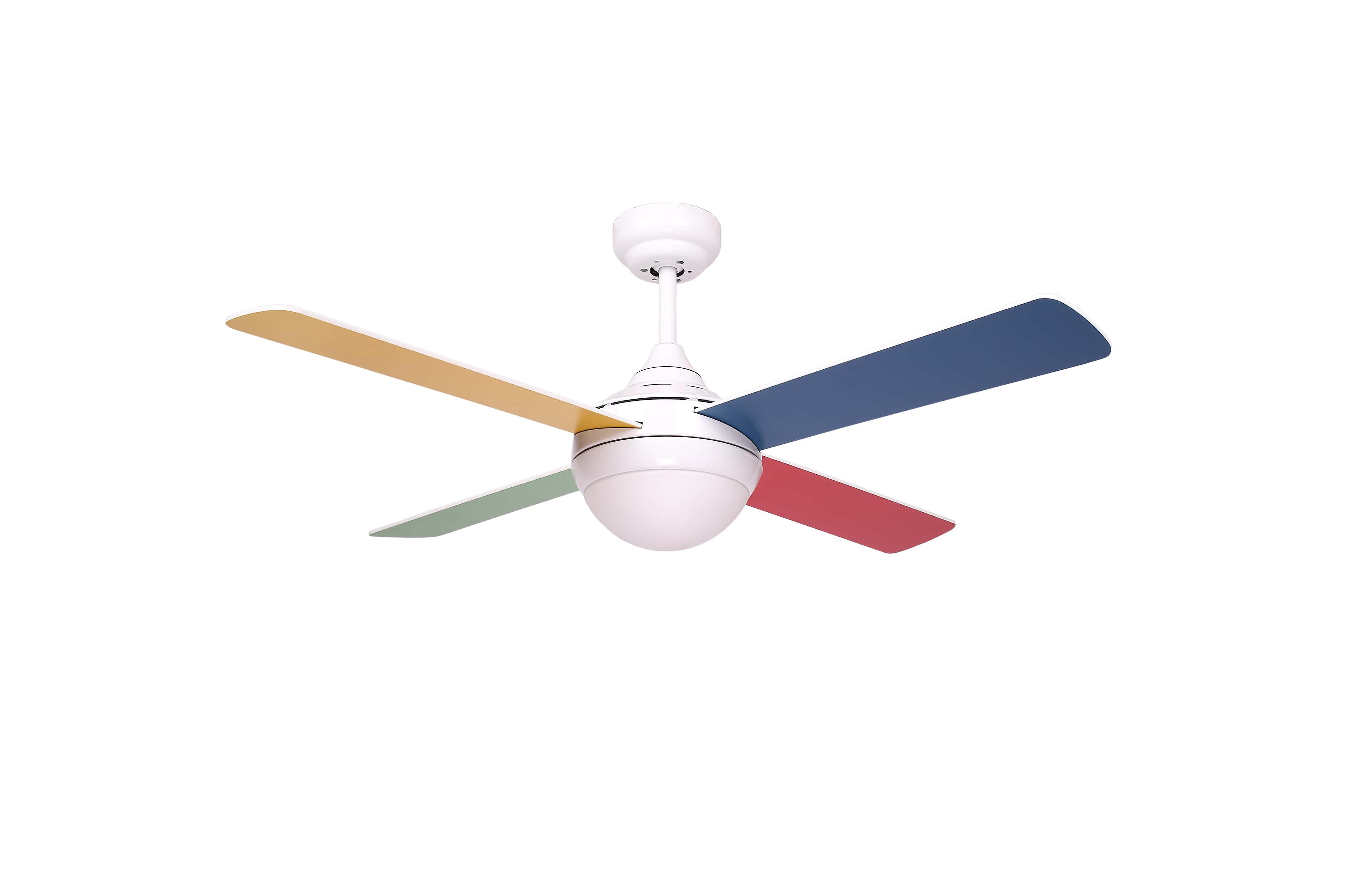Ceiling fan BALLOO Multicolour 122cm / 48" with light