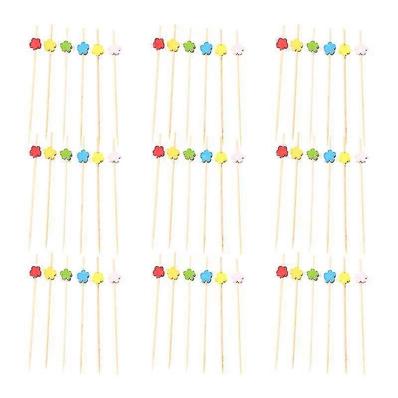 100pcs Kitchen Tableware, Bamboo Fruit Picks
