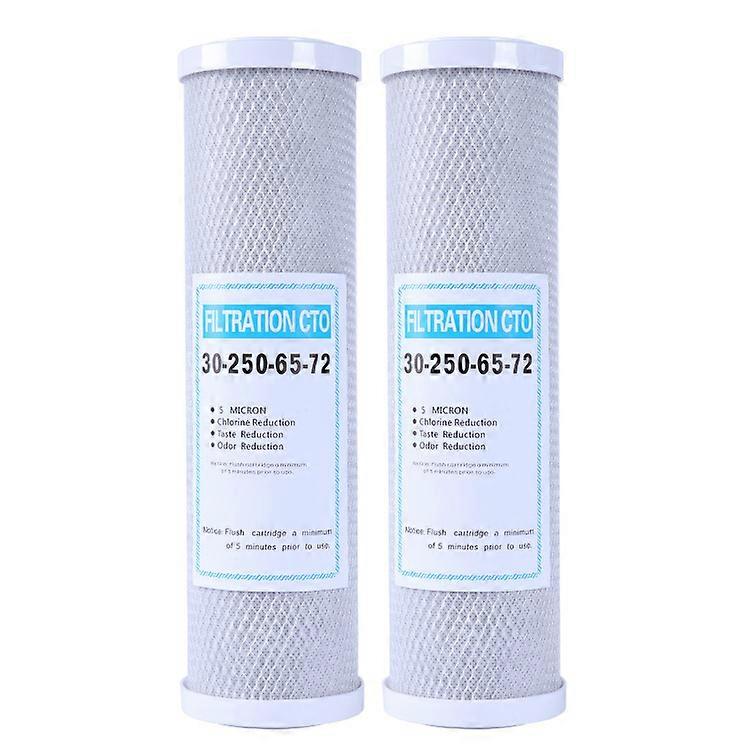 4 CTO Carbon Rod Filter, Chloramine Removal Carbon Block Water Filter Cartridge (10" X 2.7")