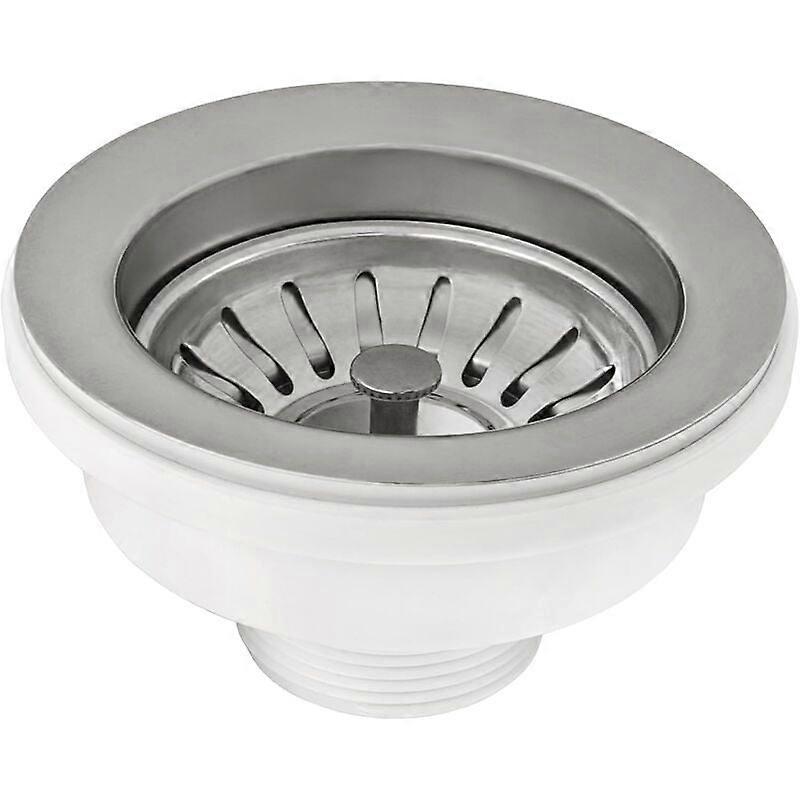 Manual sink drain with basket 114