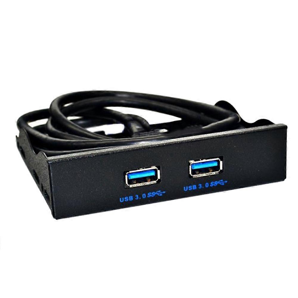 USB3.0 Floppy Drive Front Panel 3.5 Inch 19PIN to USB3.0 Dual Port DIY Expansion One for Two