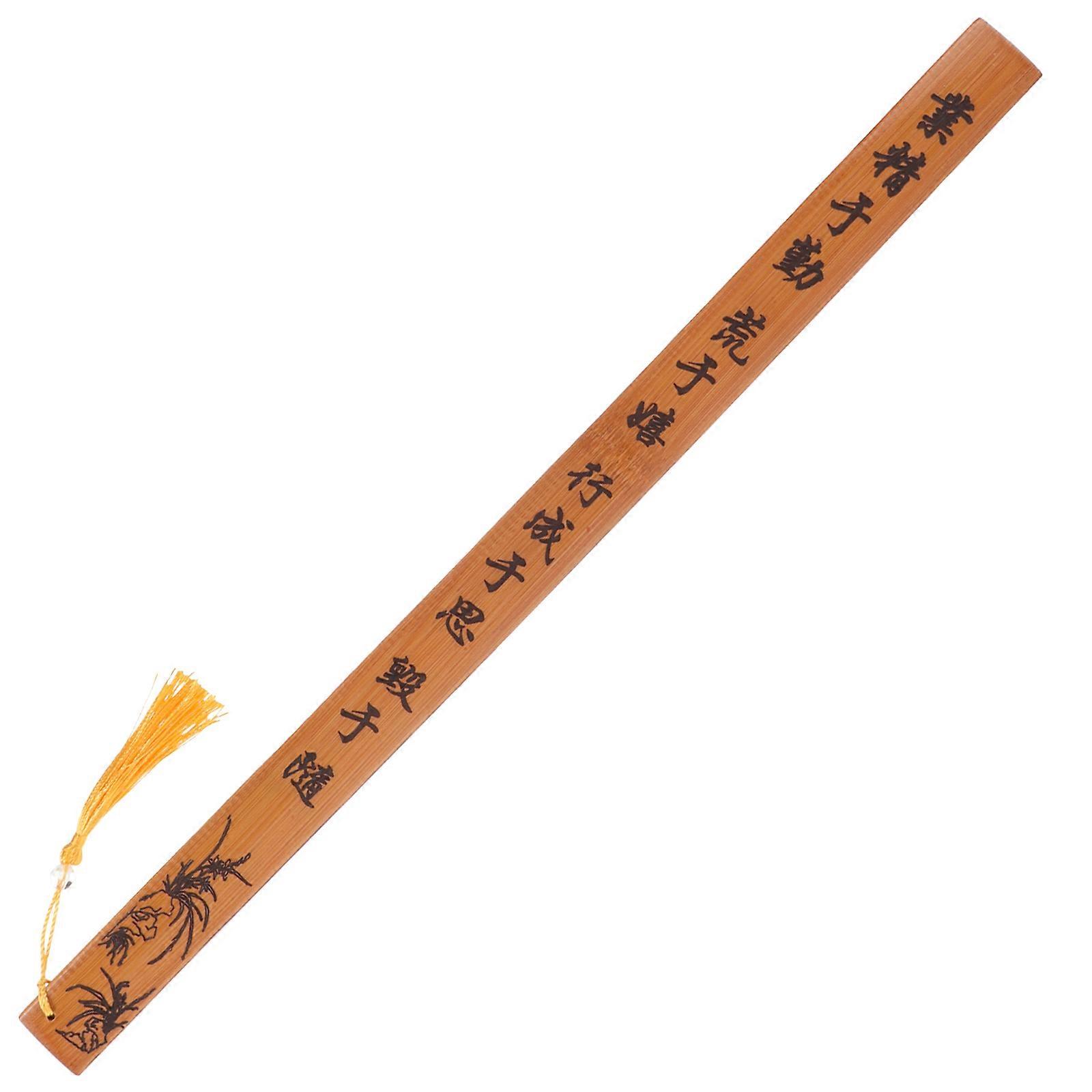 Bamboo Spanking Cane Scaled Ruler Flogging Beating Ruler Teaching Stick