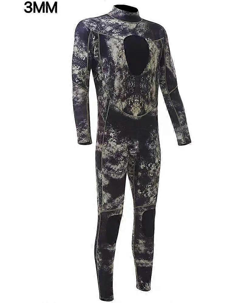 חליפות צלילה גברים 15 מ"מ / 3 מ"מ Camo ניאופרן צלילה יוניסקס חתיכה אחת ספורט עור חנית דיג מלא חליפת צוללן
