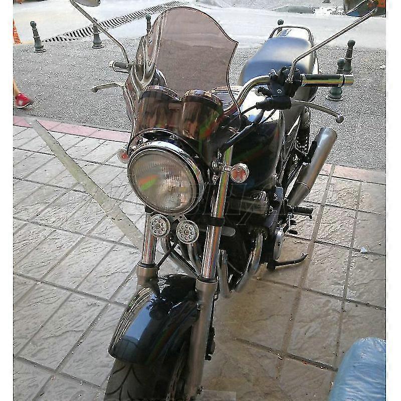 2003-2017年式 Moto Guzzi Breva Griso 1200 8v 1100 850 750 I.e 用 絶妙なフロントガラス ウインドスクリーン ヘッドライトサイドマウントブラケット
