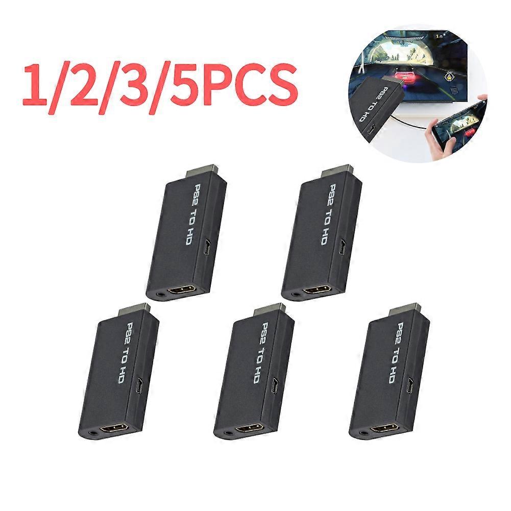 Video Audio Converter Compatible PS2 to HDMI, Game Console, HDTV Monitor, Display Connectors, 480i, 480p, 576i