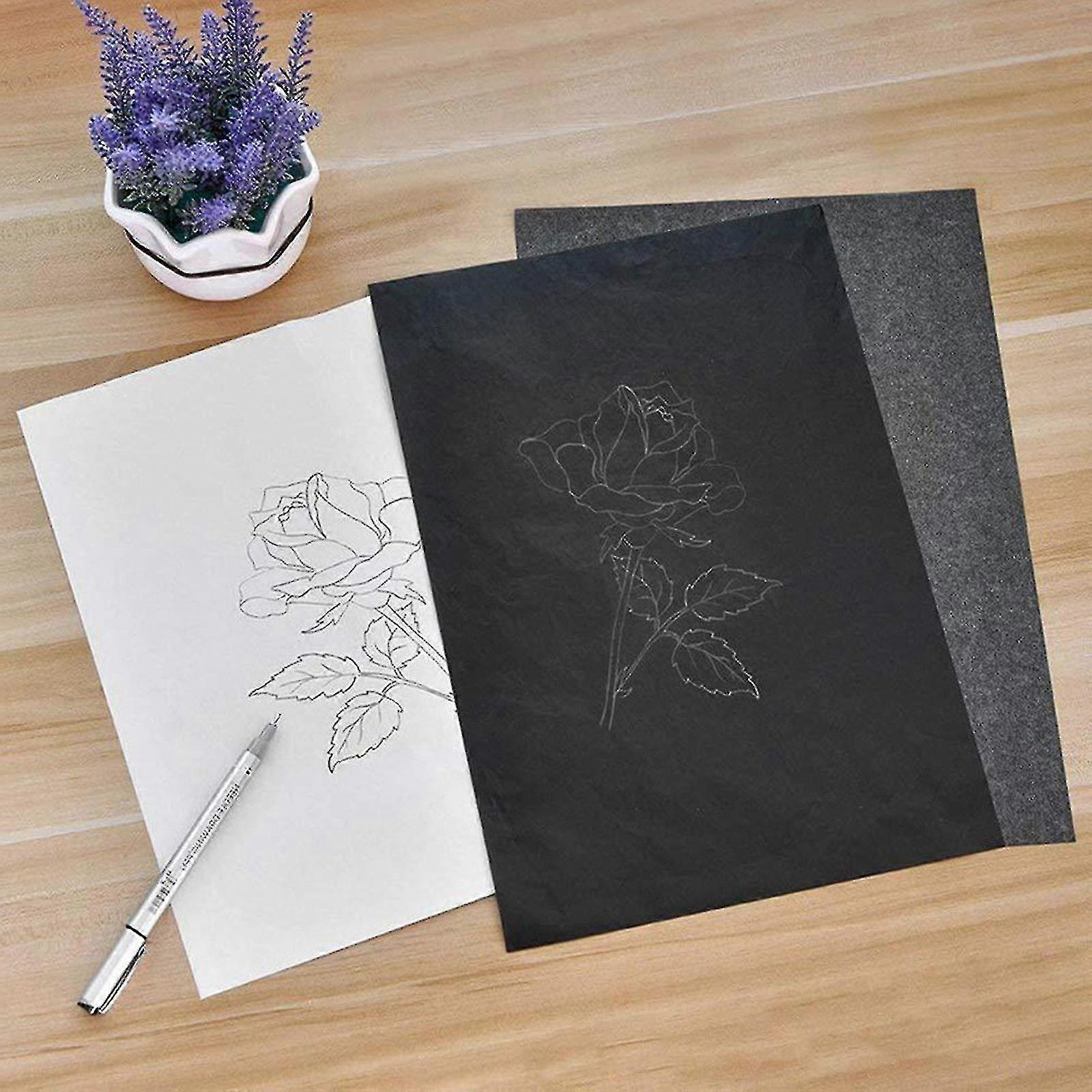 A4 Paper 50 Sheets/Bag Transfer Paper Graphite Carbon Painting Carbon Coated Paper-Excellence