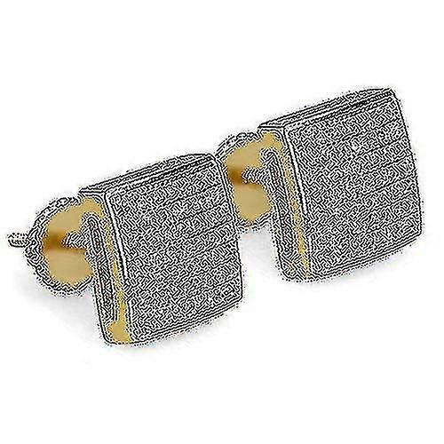 Plated Jewelry Earrings Cubi Stud Earrings(gold)