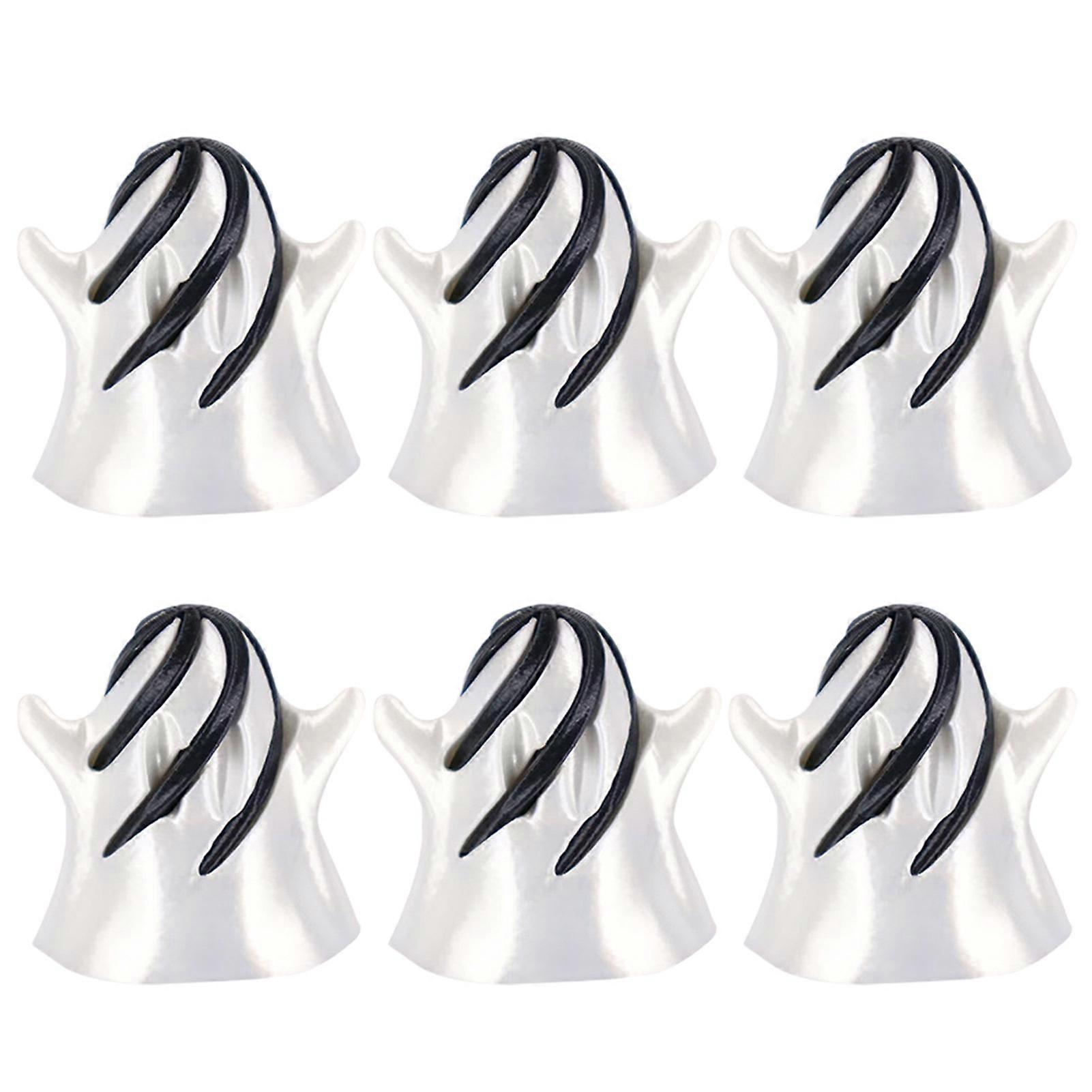 6Pcs Halloween Ghost Impossible Cone 3D Printed Ghost Spiral Cone Fidget Toy Mini Cones Pass Through Ghost Sculpture for Stress Relief