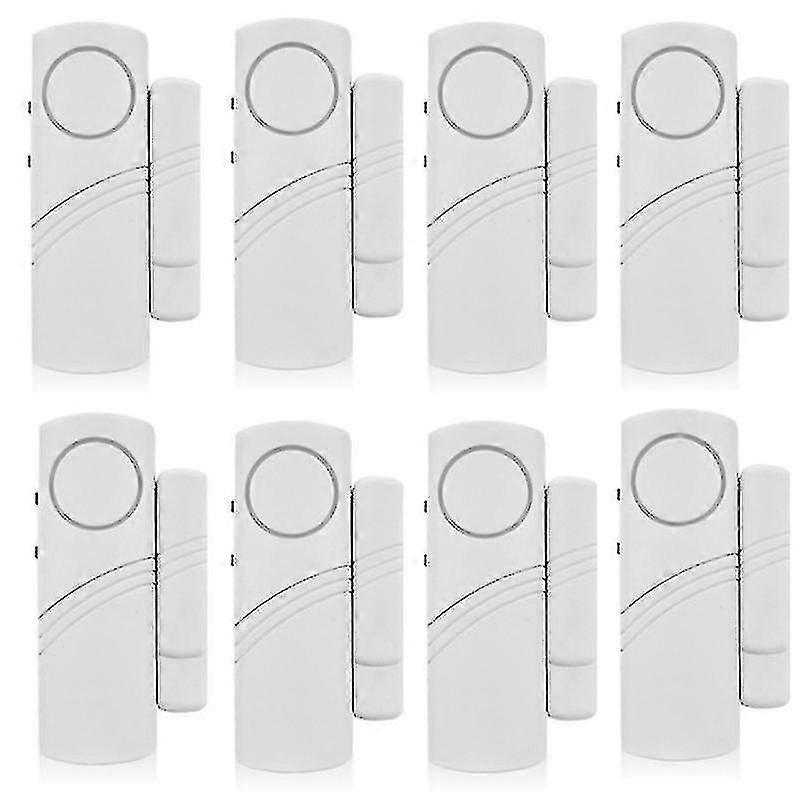 8pcs Neue längere Tür Fenster drahtloser Einbruchsalarm mit Magnetsensor Home Safety Wireless Longer System Security Device-yvan