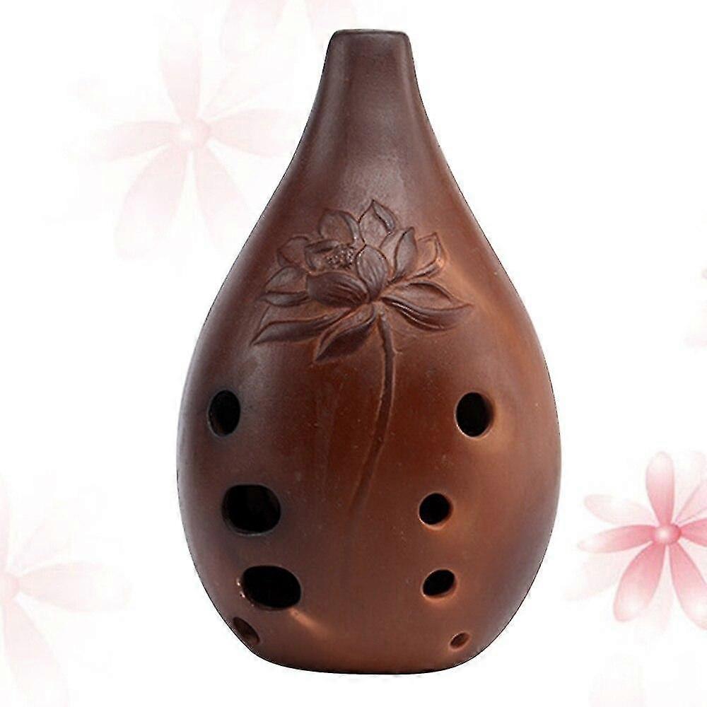 Ocarinas 1 قطعة الفلوت الصيني الاحترافي 10 ثقوب Xun أداة السيراميك Ocarina آلة الموسيقى القديمة