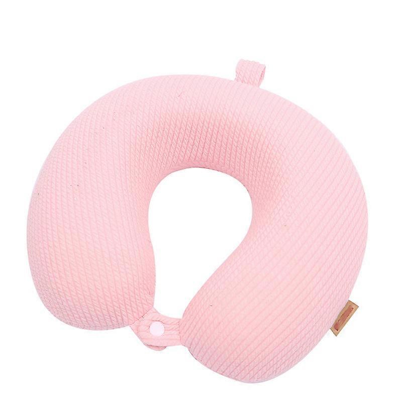 Soft Comfortable Travel Pillow Slow Rebound Memory Foam Knitted Velvet Removable Washable Neck Pillow