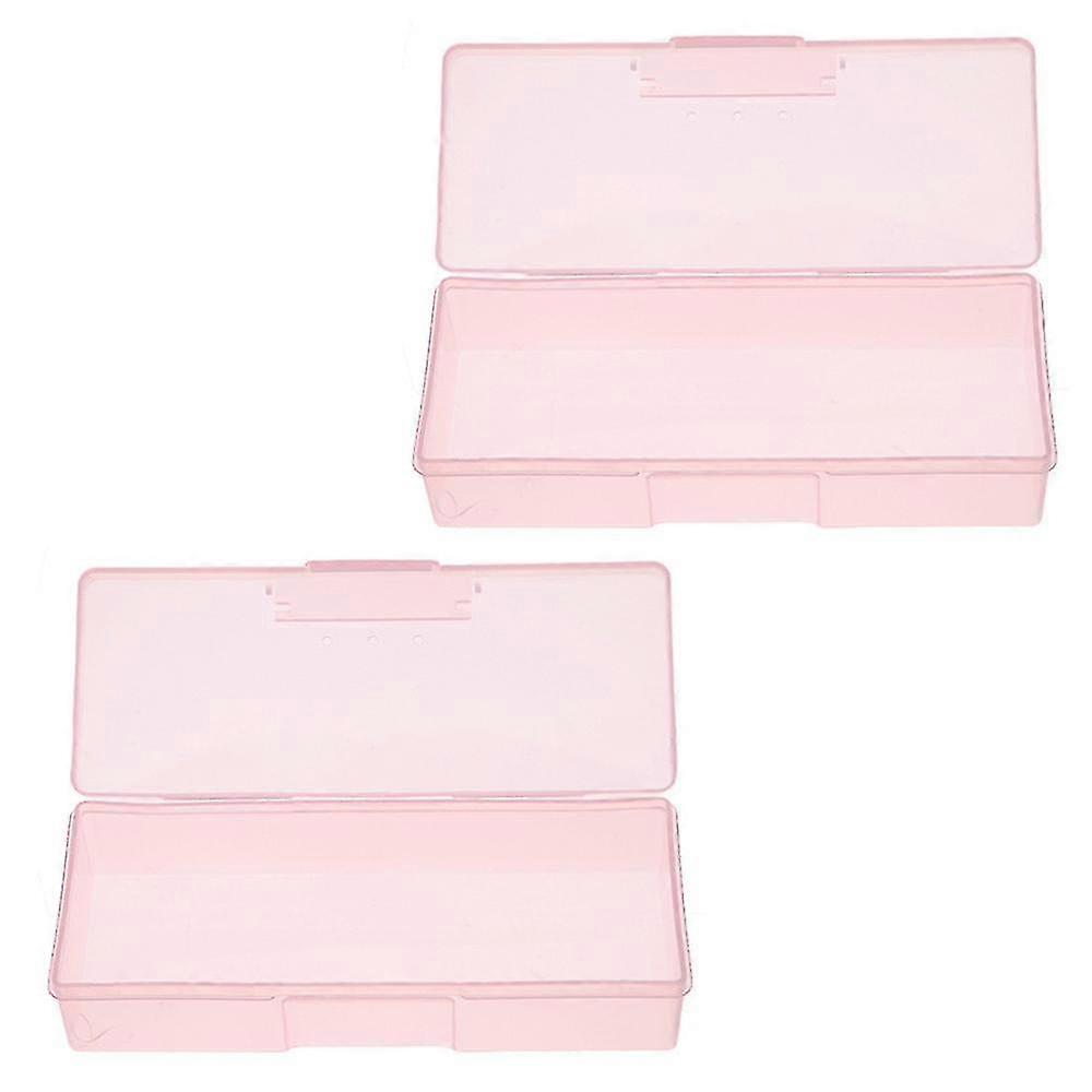 2pcs Empty Multifunctional Rectangular Storage Box Nail