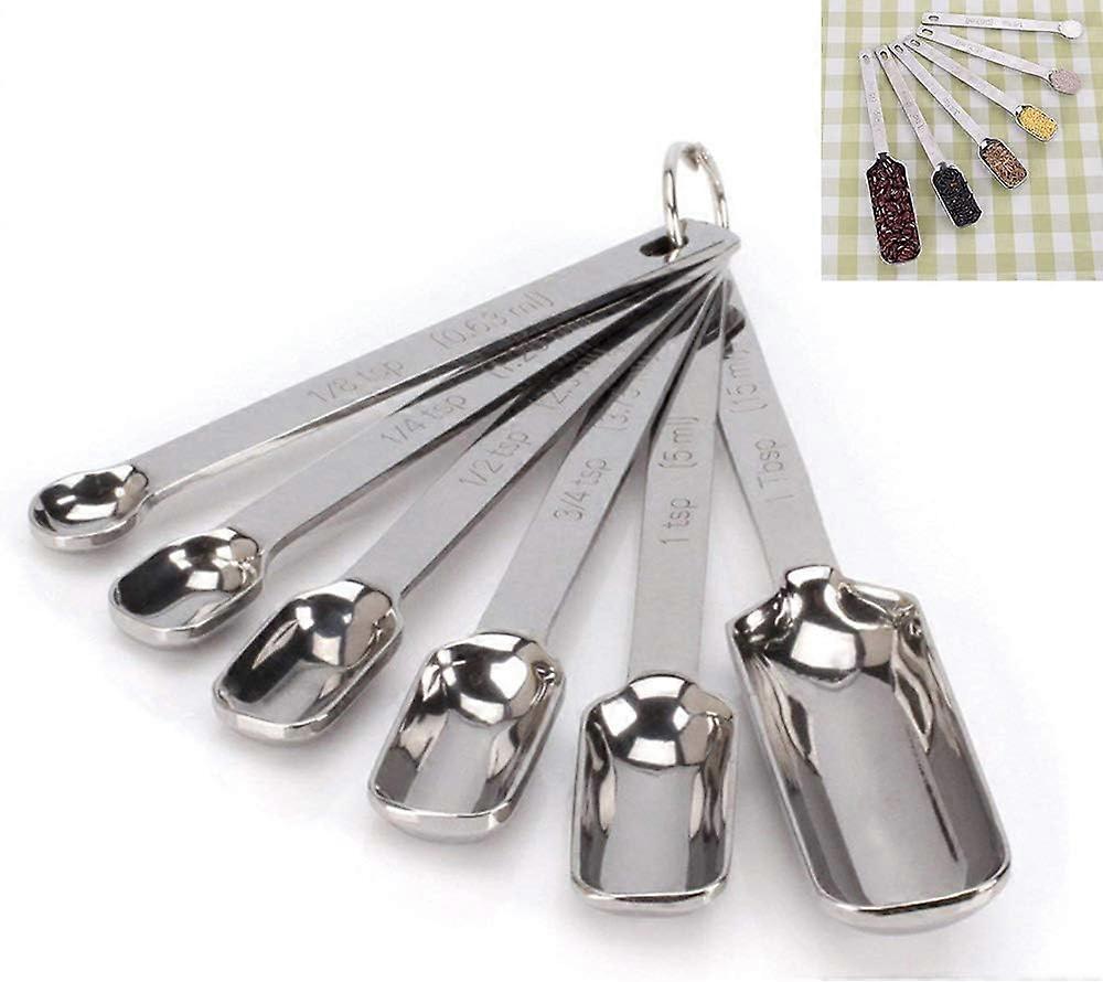 Tizzy Pcs Stainless Steel Measuring Spoon, Measuring Spoons Measuring Spoons Measuring Spoons Set for Measuring Dry and Liquid Ingredients, Baking and