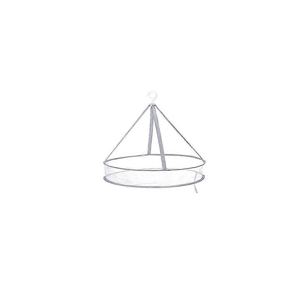 Laundry Basket Foldable Flat Net Pocket Windproof Multifunctional Double Layer Clothes Net