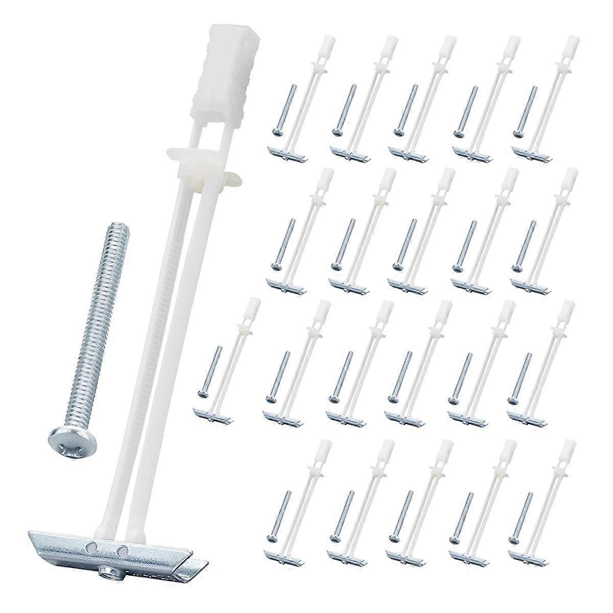 Drywall Anchor with Bolt for 1/4In-20In Fastener Sizes, Heavy Duty Hollow Drywall Anchor Kit for TV