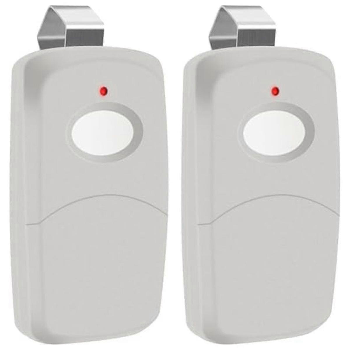 2 Replacement 3089 Garage Door Opener Remote Transmitter 300mhz 10 Dip Switch Gray - Compatible 308911, Mcs308911