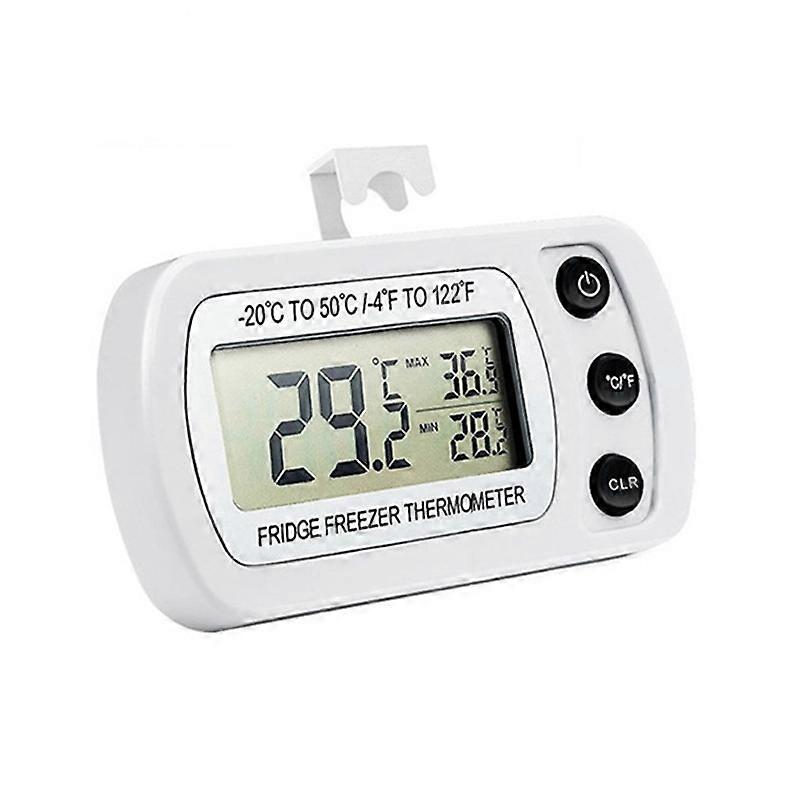 Waterproof Digital Refrigerator Thermometer Max/Min Record Function with Hook