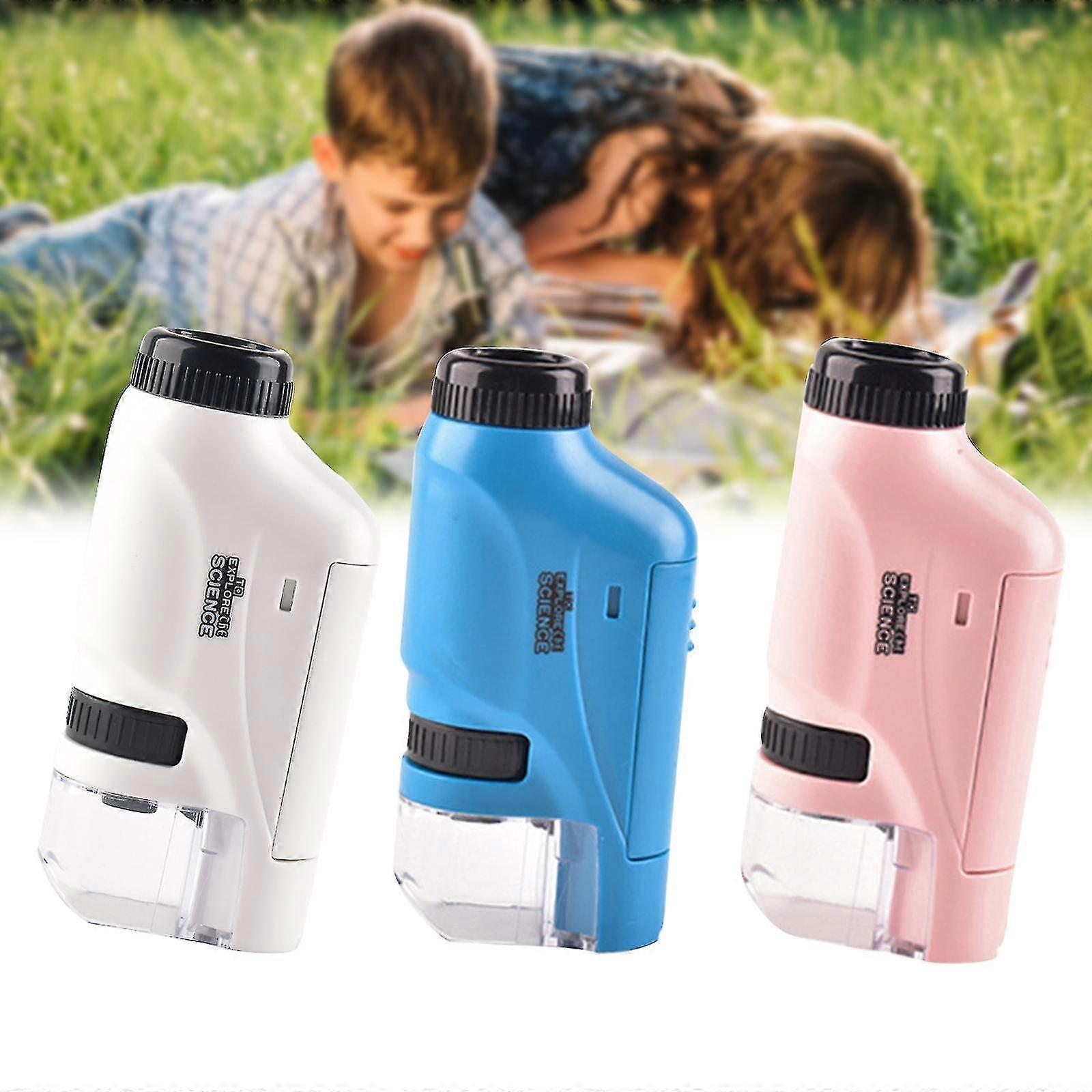 Mini Portable Microscope Kit 60-120x Laboratory Handheld Microscope Led Light Ch