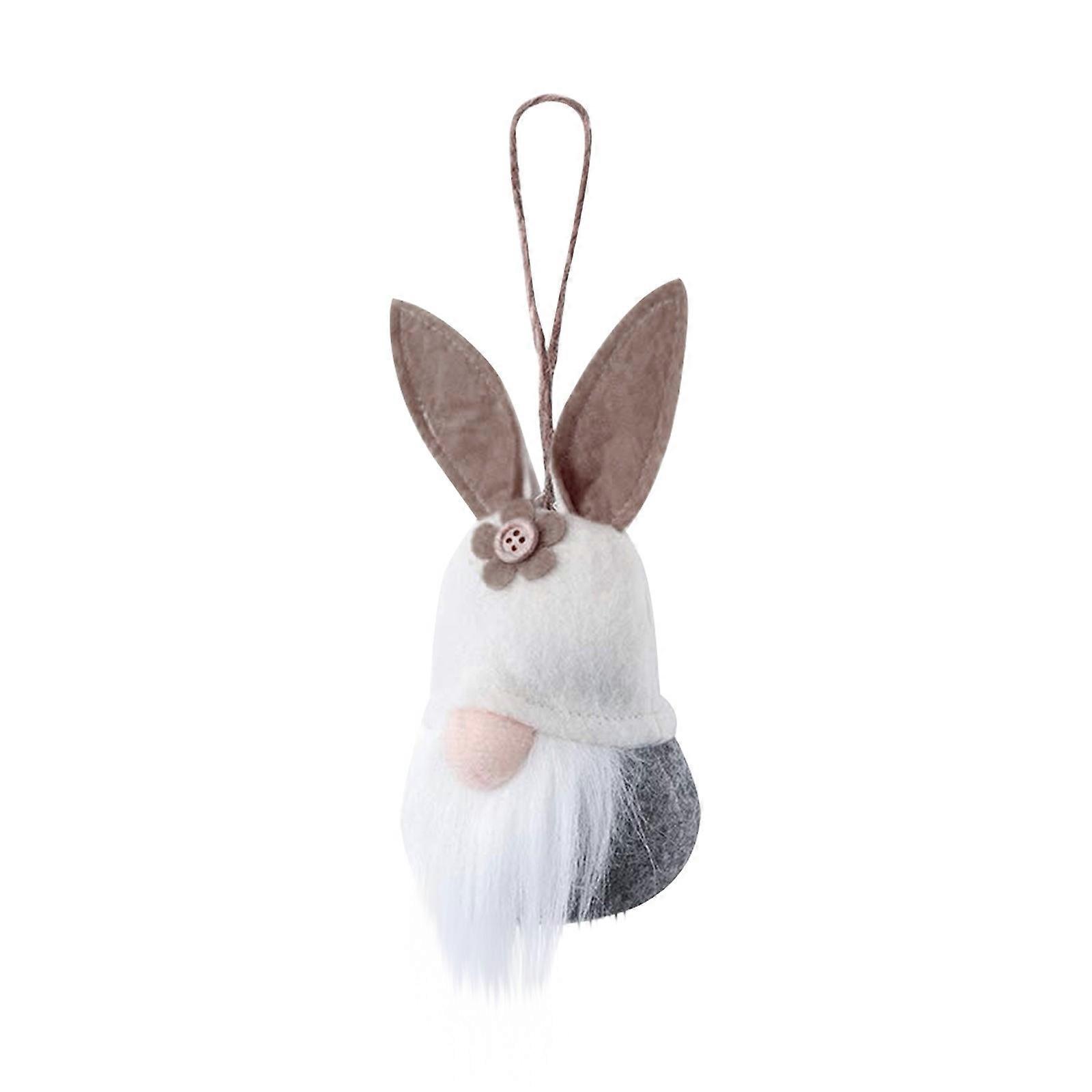 New Easter Bunny With Multiple Wool Pendants No Face Elderly Dwarf Plush Doll Rudolf Decoration eierfarben ostern