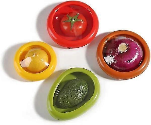 Silicone Fruit Storage Box (4 Fresh-Keeping Boxes)