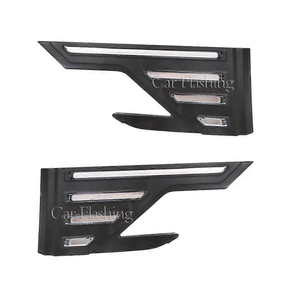 Car LED DRL Daytime Running Light For Geely Atlas PRO 2019 2020 2021 with yellow turn signal light Fog lamp cover