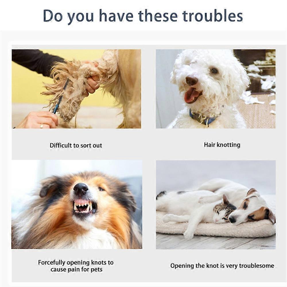 2 Stück Haustierkamm Set - Multifunktionaler Kamm Für Hunde & Katzen