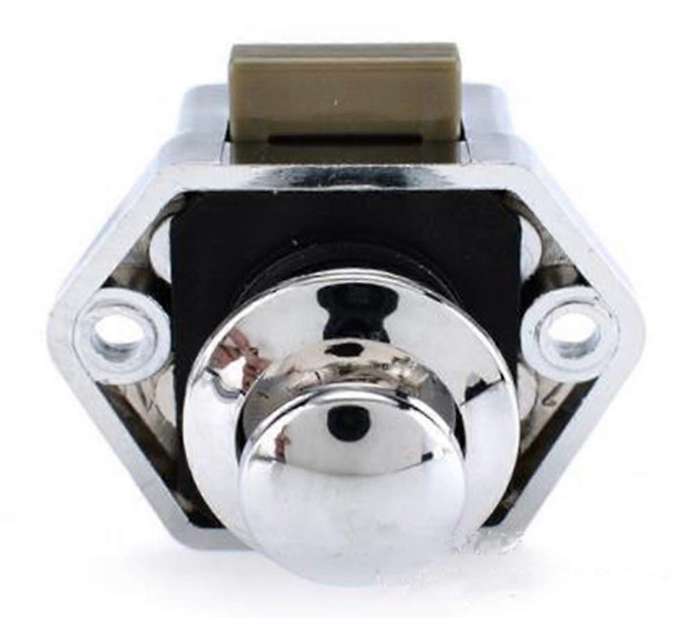 Set of Push Button Catch Cupboard Door Knob Latch Lock for RV Camper Motor Home Caravan RV Lock, Cruise Ship Lock