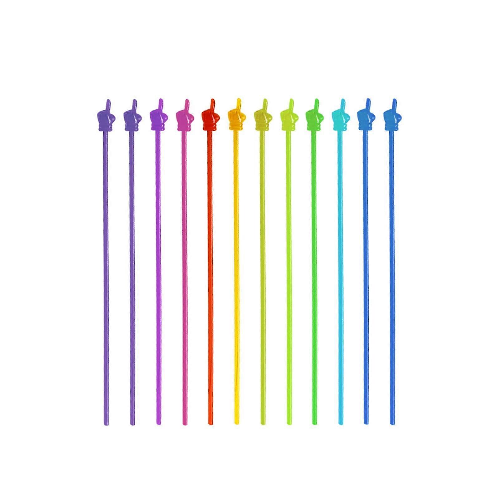 12 Pcs Mini Hand Pointers Colorful Teachers Pointers Presentation Finger Pointers for Homeschool Classroom