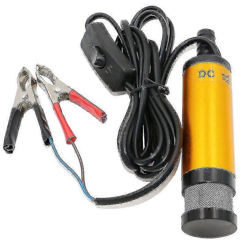 Pompe submersible 12 V pour le pompage d'eau diesel 38 mm Pompe de transfert d'eau, d'huile et de carburant diesel