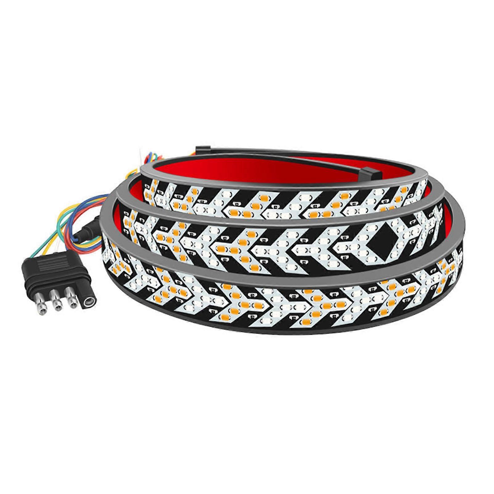 Fall Warnings Signal Driving Light Strip 528 LED Flexible Tailgate Light Strip Waterproof LED Pickup Truck Tail Light