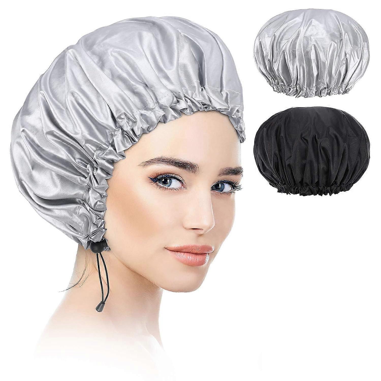 2 piece shower cap, reusable