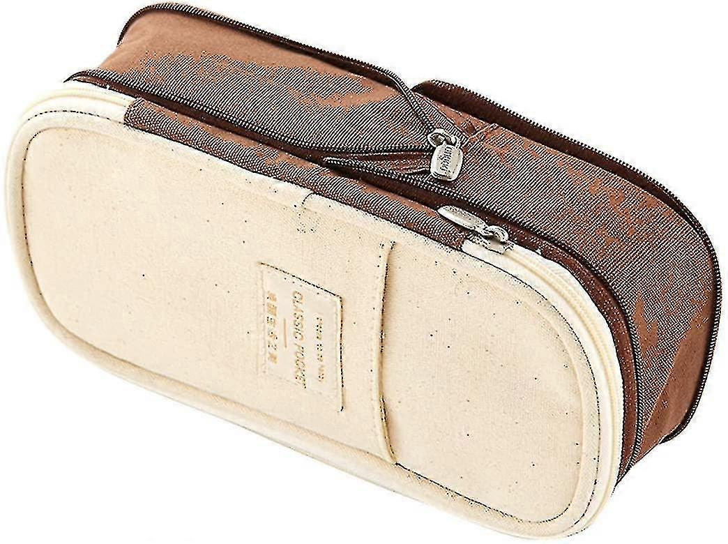 Caramel Colour Foldable Pencil Case